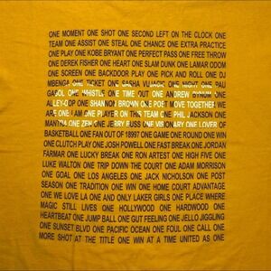 2000s LA Los Angeles Lakers basketball promo shirt - ONE - Kobe Bryant era
